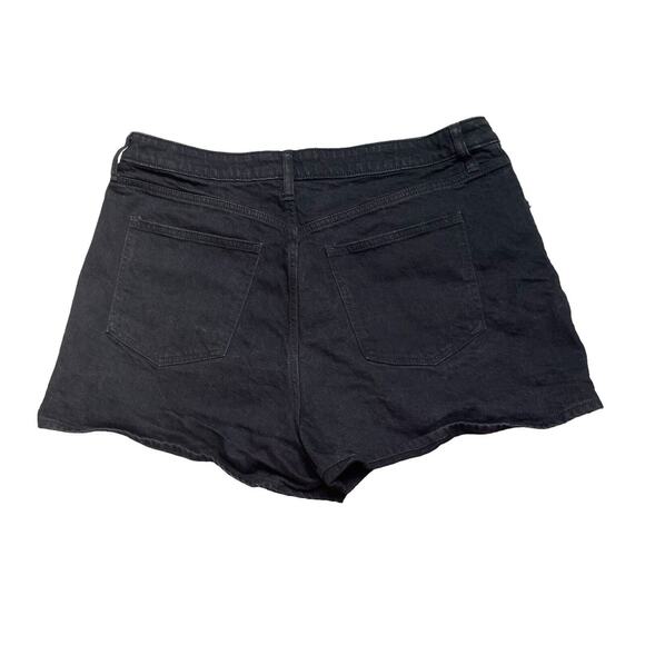 Universal Threads Women's High-Rise 90's Cutoff Black Jean Denim Shorts Size 17R - Picture 2 of 9